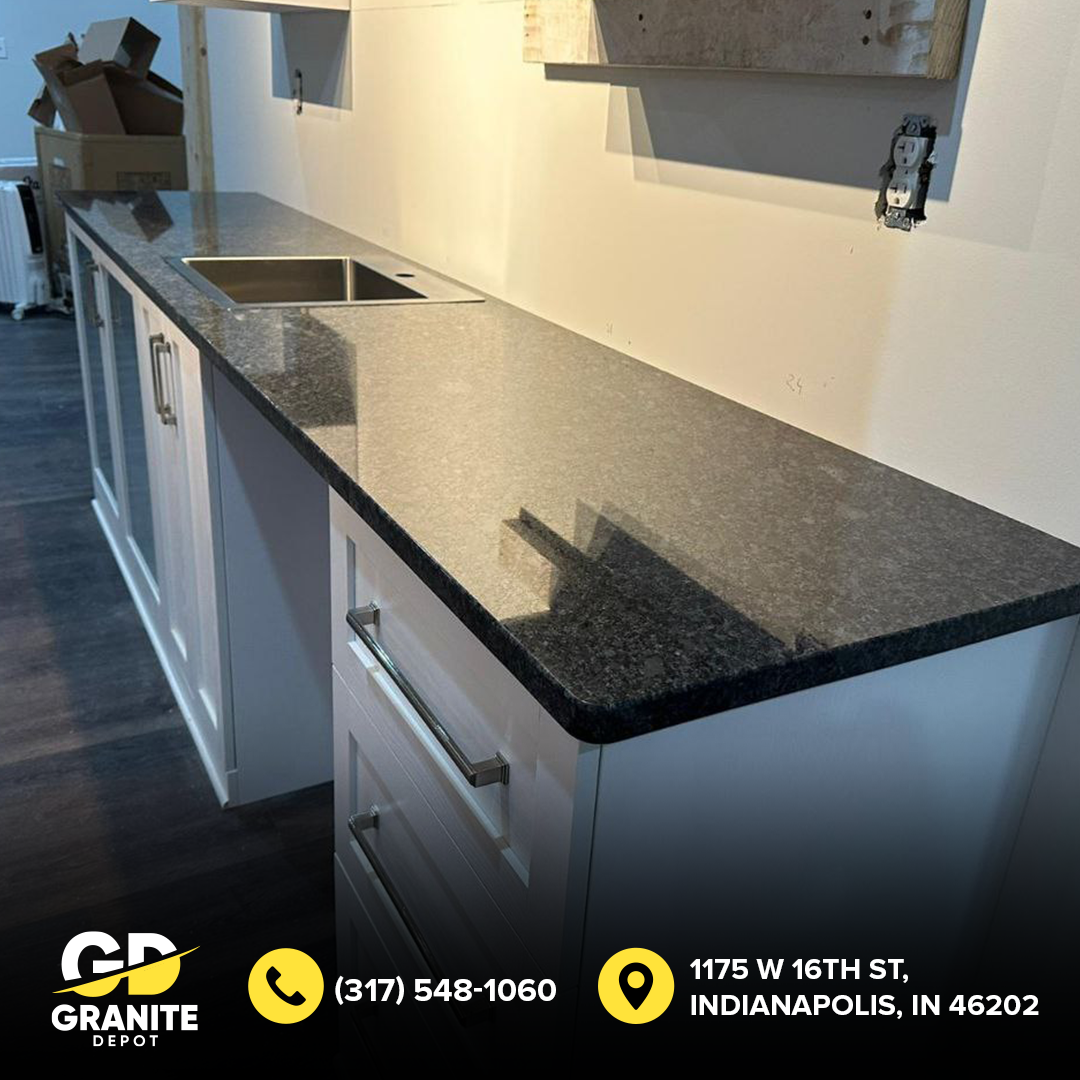 Elevate Your Space with Steel Grey Polished Granite by Expert Granite Craftsmen