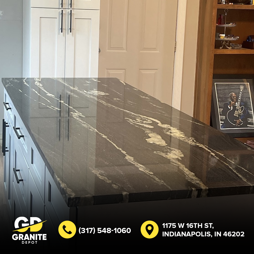 Experience Luxury and Durability with Installed Titanium Gold Granite Countertops