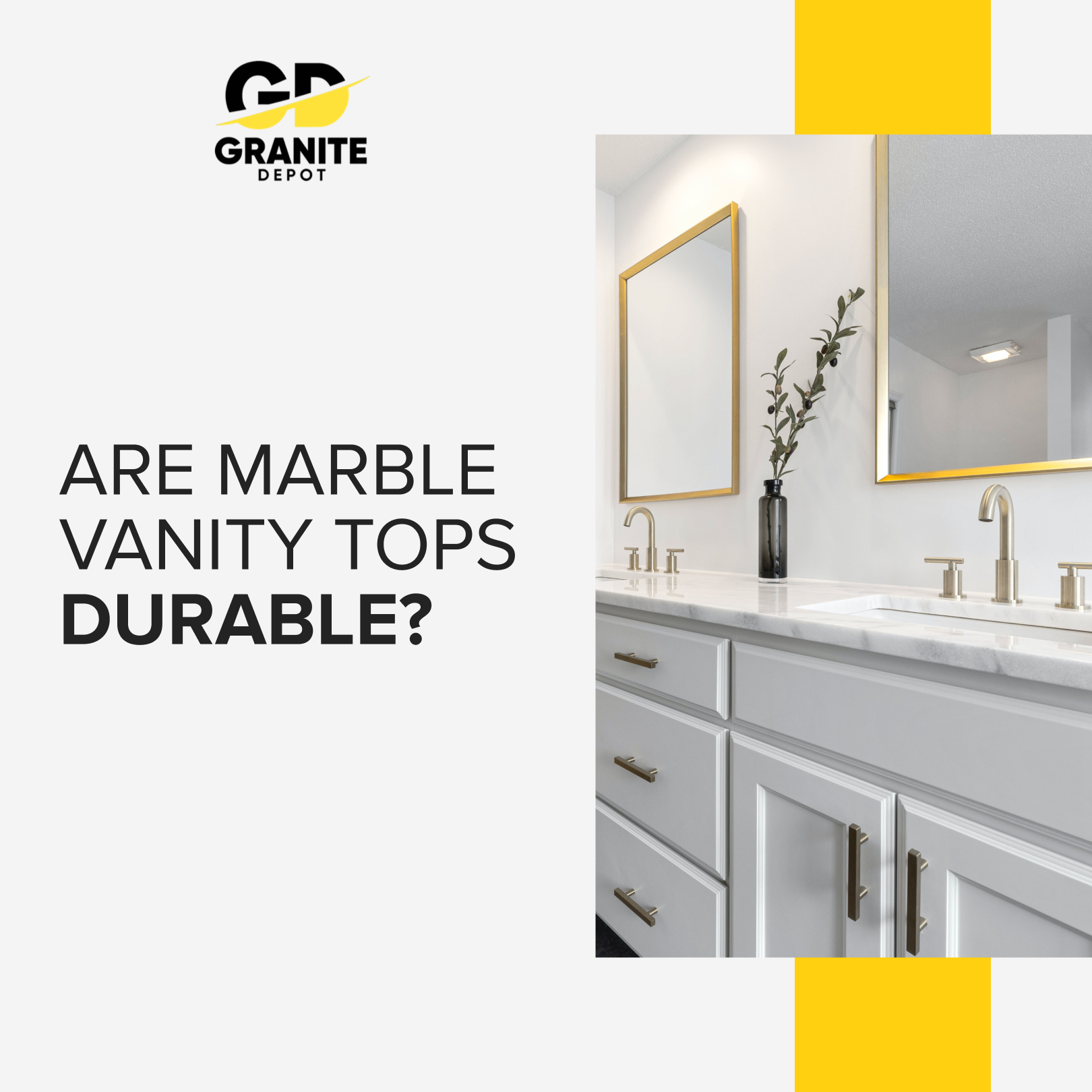 Are Marble Vanity Tops Durable?